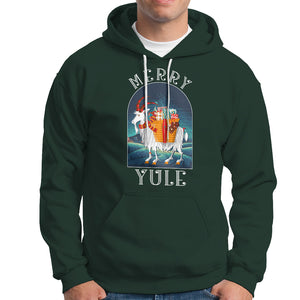 Yule Goat Jul Nordic Yuletide Merry Christmas Hoodie TS09 Dark Forest Green Printyourwear