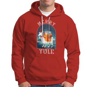Yule Goat Jul Nordic Yuletide Merry Christmas Hoodie TS09 Red Printyourwear