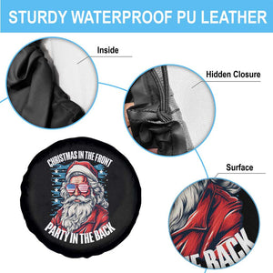 Christmas in the Front Party in the Back USA Patriotic Santa Spare Tire Cover TS09 Print Your Wear