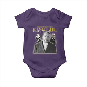 Martin Luther King Jr Baby Onesie Be The Man MLK Day Black History TS09 Purple Print Your Wear