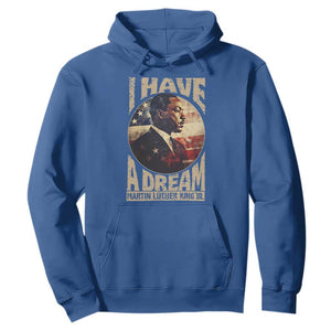 Martin Luther King Jr Hoodie I Have A Dream American Flag MLK Day Black History TS09 Royal Blue Print Your Wear