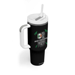 Irish Firefighter Fir Na Tine Man Of Fire Tumbler With Handle Irish American Flag TS09 Print Your Wear