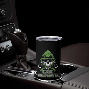Irish Firefighter Tumbler Cup Shamrock Skull Man Of Fire TS09 Print Your Wear
