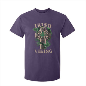 Irish Viking T Shirt For Kid Celtic Cross Odin's Raven TS09 Purple Print Your Wear