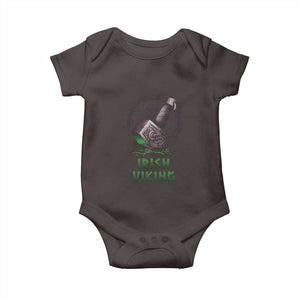 Irish Viking Baby Onesie Celtic Thor Mjolnir TS09 Dark Chocolate Print Your Wear