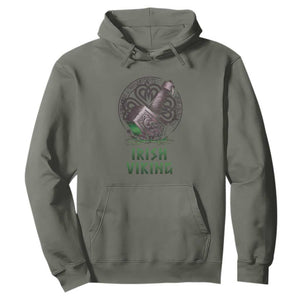 Irish Viking Hoodie Celtic Thor Mjolnir TS09 Military Green Print Your Wear