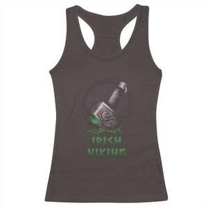 Irish Viking Racerback Tank Top Celtic Thor Mjolnir TS09 Dark Chocolate Print Your Wear