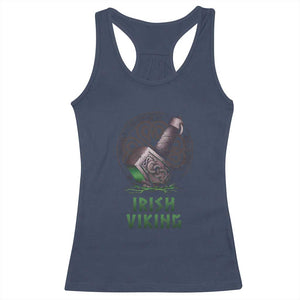 Irish Viking Racerback Tank Top Celtic Thor Mjolnir TS09 Navy Print Your Wear