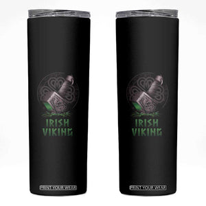 Irish Viking Skinny Tumbler Celtic Thor Mjolnir TS09 Black Print Your Wear