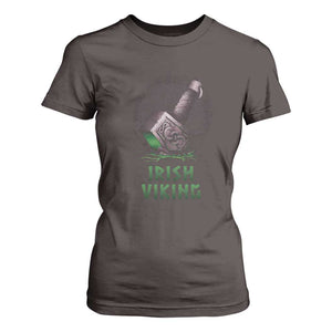 Irish Viking T Shirt For Women Celtic Thor Mjolnir TS09 Dark Chocolate Print Your Wear