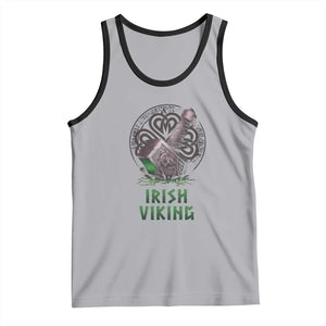 Irish Viking Tank Top Celtic Thor Mjolnir TS09 Athletic Heather Black Print Your Wear