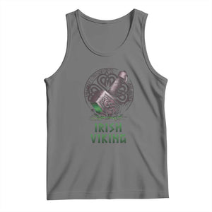 Irish Viking Tank Top Celtic Thor Mjolnir TS09 Black Heather Print Your Wear