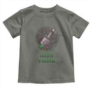 Irish Viking Toddler T Shirt Celtic Thor Mjolnir TS09 Military Green Print Your Wear