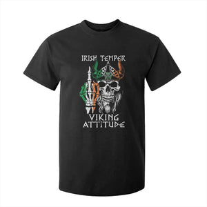 Funny Irish Viking T Shirt For Kid Irish Temper Viking Attitude TS09 Black Print Your Wear