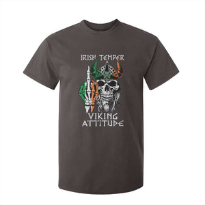 Funny Irish Viking T Shirt For Kid Irish Temper Viking Attitude TS09 Dark Chocolate Print Your Wear