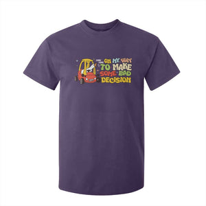 Funny Goose On My Way To Make Some Bad Decisions T Shirt For Kid TS09 Purple Print Your Wear