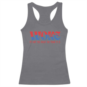 Woke It's Not An Insult You Think Racerback Tank Top TS09 Charcoal Print Your Wear