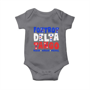 FDT Foxtrot Delta Tango Baby Onesie TS09 Charcoal Print Your Wear