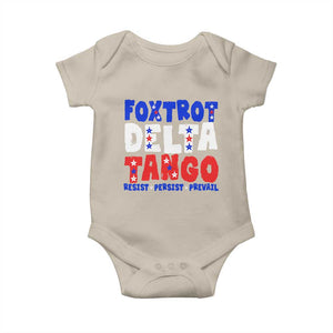 FDT Foxtrot Delta Tango Baby Onesie TS09 Sand Print Your Wear