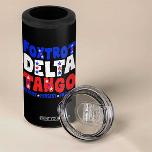 FDT Foxtrot Delta Tango 4 in 1 Can Cooler Tumbler TS09 Print Your Wear