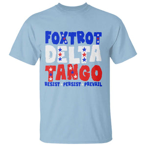 FDT Foxtrot Delta Tango T Shirt TS09 Light Blue Print Your Wear