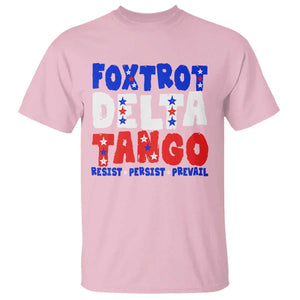 FDT Foxtrot Delta Tango T Shirt TS09 Light Pink Print Your Wear