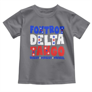 FDT Foxtrot Delta Tango Toddler T Shirt TS09 Charcoal Print Your Wear