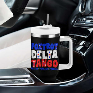 FDT Foxtrot Delta Tango Tumbler With Handle TS09 Print Your Wear