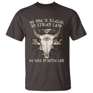 No One Is illegal On Stolen Land T Shirt TS09 Dark Chocolate Print Your Wear