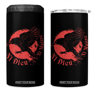Anarchism 4 in 1 Can Cooler Tumbler Ni Dieu Ni Maitre Neither God Nor Master TS09 One Size: 16 oz Black Print Your Wear