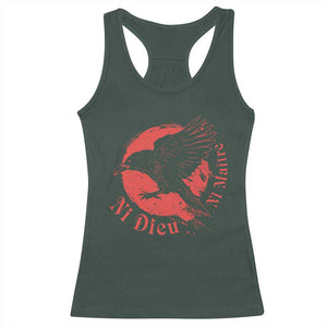 Anarchism Racerback Tank Top Ni Dieu Ni Maitre Neither God Nor Master TS09 Dark Forest Green Print Your Wear