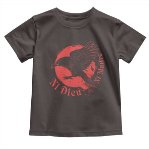 Anarchism Toddler T Shirt Ni Dieu Ni Maitre Neither God Nor Master TS09 Dark Chocolate Print Your Wear