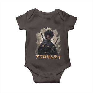 Afro Samurai Baby Onesie Black Pride Japanese Arts TS09 Dark Chocolate Print Your Wear