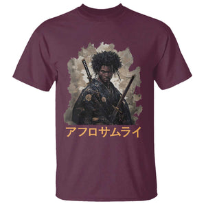 Afro Samurai T Shirt Black Pride Japanese Arts TS09 Maroon Print Your Wear
