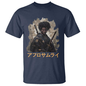 Afro Samurai T Shirt Black Pride Japanese Arts TS09 Navy Print Your Wear