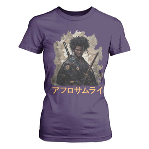 Afro Samurai T Shirt For Women Black Pride Japanese Arts TS09 Purple Print Your Wear