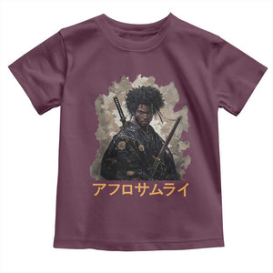 Afro Samurai Toddler T Shirt Black Pride Japanese Arts TS09 Maroon Print Your Wear