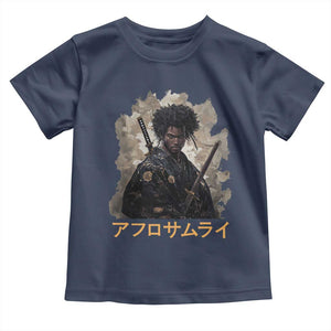 Afro Samurai Toddler T Shirt Black Pride Japanese Arts TS09 Navy Print Your Wear