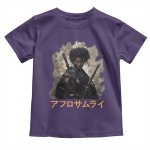 Afro Samurai Toddler T Shirt Black Pride Japanese Arts TS09 Purple Print Your Wear