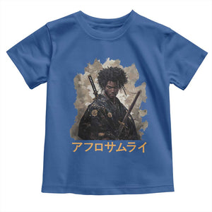 Afro Samurai Toddler T Shirt Black Pride Japanese Arts TS09 Royal Blue Print Your Wear