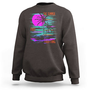 The Summer Fixes Everything Relaxing Holidays Sweatshirt TS09 Dark Chocolate Print Your Wear