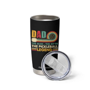 Pickleball Dad Tumbler Cup The Man The Myth The Legend Retro TS09 Print Your Wear