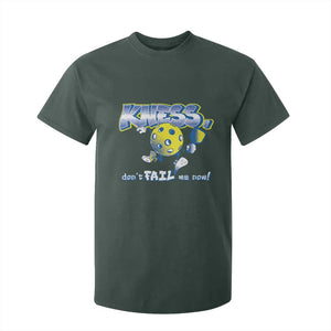 Funny Pickleball T Shirt For Kid Knees Don't Fail Me Now TS09 Dark Forest Green Print Your Wear