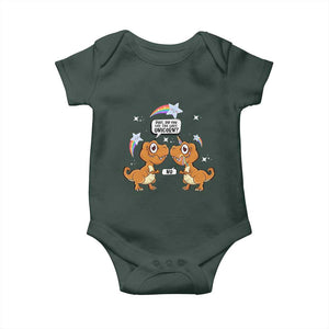 Funny Dinosaur Eat The Last Unicorn Baby Onesie TS09 Print Your Wear