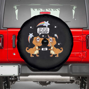 Funny Dinosaur Eat The Last Unicorn Spare Tire Cover TS09 Black Print Your Wear