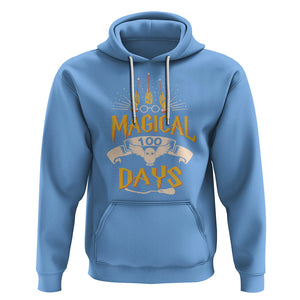 Magical 100 Days Of School Magic Owl Hoodie TS09 Carolina Blue Printyourwear