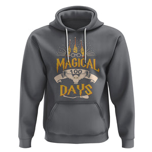 Magical 100 Days Of School Magic Owl Hoodie TS09 Charcoal Printyourwear