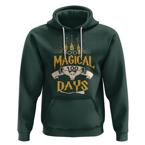 Magical 100 Days Of School Magic Owl Hoodie TS09 Dark Forest Green Printyourwear