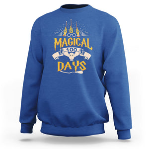 Magical 100 Days Of School Magic Owl Sweatshirt TS09 Royal Blue Printyourwear