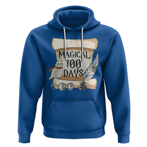 Magical 100 Days Of School Vintage Letter Magic Owl Hoodie TS09 Royal Blue Printyourwear